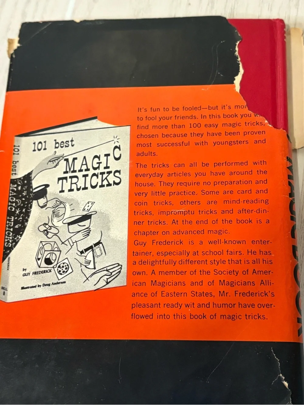 Vintage Magic Book Bells Hardcover 1973 Guide To Magic Tricks